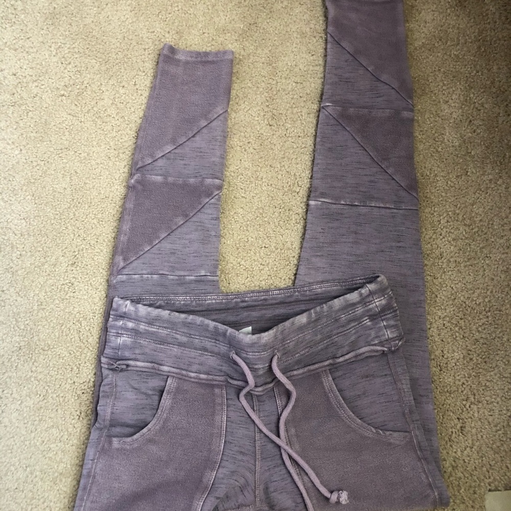 FP Movement Kyoto Purple Moto Leggings w Pockets - Picture 5 of 8